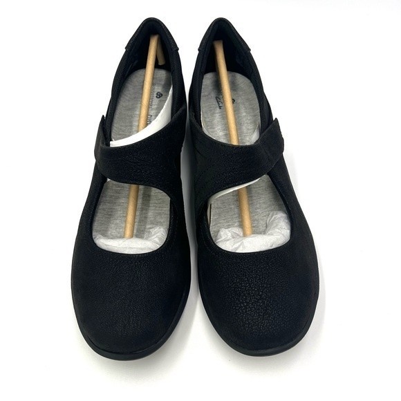 Clarks Womens Size 8.5 Sillian Bella Black Mary Jane Style Comfort Flats Shoes - Picture 4 of 12